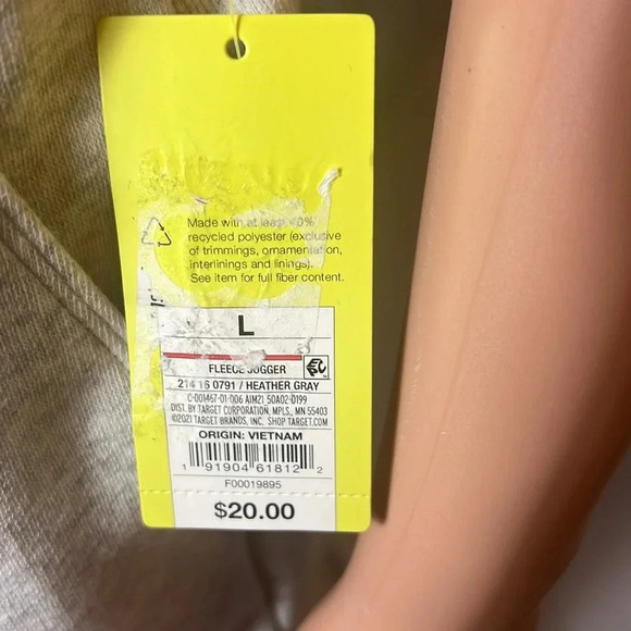 All In Motion Joggers Size L High-rise Drawstring Gray - Picture 5 of 11